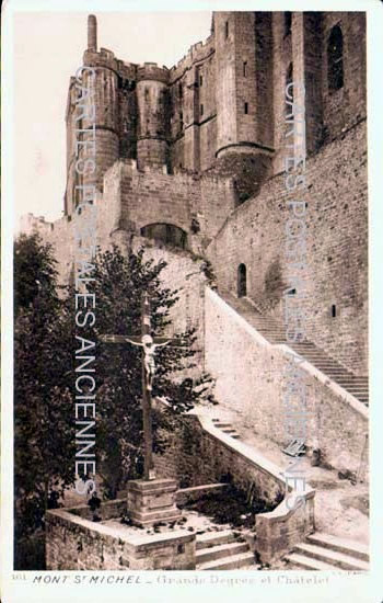 Cartes postales anciennes > CARTES POSTALES > carte postale ancienne > cartes-postales-ancienne.com Normandie Manche Le Mont Saint Michel