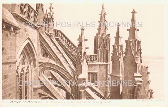 Cartes postales anciennes > CARTES POSTALES > carte postale ancienne > cartes-postales-ancienne.com Normandie Manche Le Mont Saint Michel