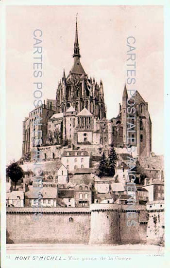 Cartes postales anciennes > CARTES POSTALES > carte postale ancienne > cartes-postales-ancienne.com Normandie Manche Le Mont Saint Michel