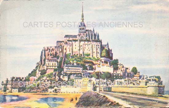 Cartes postales anciennes > CARTES POSTALES > carte postale ancienne > cartes-postales-ancienne.com Normandie Manche Le Mont Saint Michel