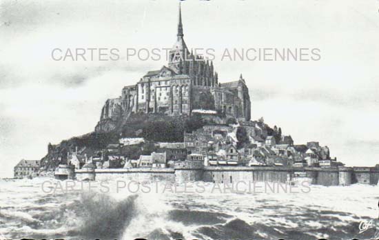Cartes postales anciennes > CARTES POSTALES > carte postale ancienne > cartes-postales-ancienne.com Normandie Manche Le Mont Saint Michel