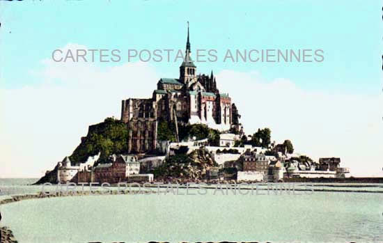 Cartes postales anciennes > CARTES POSTALES > carte postale ancienne > cartes-postales-ancienne.com Normandie Manche Le Mont Saint Michel