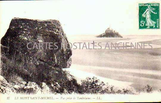 Cartes postales anciennes > CARTES POSTALES > carte postale ancienne > cartes-postales-ancienne.com Normandie Manche Le Mont Saint Michel