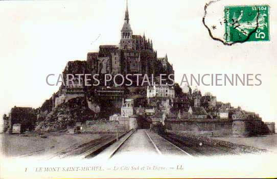 Cartes postales anciennes > CARTES POSTALES > carte postale ancienne > cartes-postales-ancienne.com Normandie Manche Le Mont Saint Michel