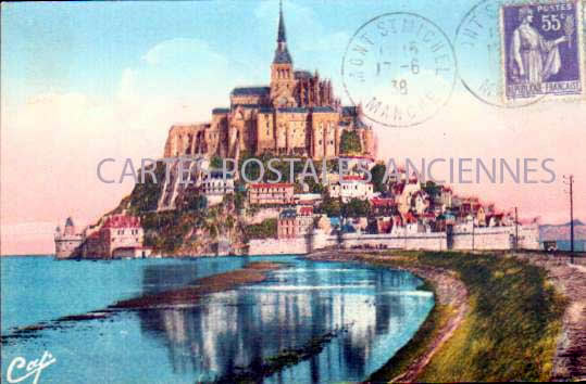 Cartes postales anciennes > CARTES POSTALES > carte postale ancienne > cartes-postales-ancienne.com Normandie Manche Le Mont Saint Michel