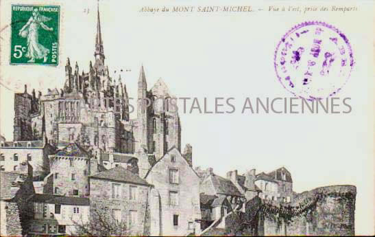 Cartes postales anciennes > CARTES POSTALES > carte postale ancienne > cartes-postales-ancienne.com Normandie Manche Le Mont Saint Michel
