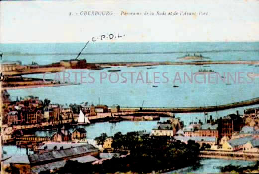 Cartes postales anciennes > CARTES POSTALES > carte postale ancienne > cartes-postales-ancienne.com Normandie Manche Cherbourg