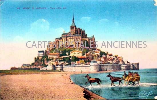 Cartes postales anciennes > CARTES POSTALES > carte postale ancienne > cartes-postales-ancienne.com Normandie Manche Le Mont Saint Michel