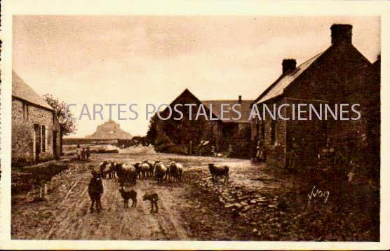 Cartes postales anciennes > CARTES POSTALES > carte postale ancienne > cartes-postales-ancienne.com Normandie Manche Le Mont Saint Michel