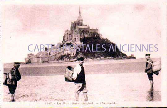 Cartes postales anciennes > CARTES POSTALES > carte postale ancienne > cartes-postales-ancienne.com Normandie Manche Le Mont Saint Michel