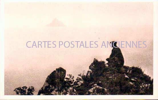 Cartes postales anciennes > CARTES POSTALES > carte postale ancienne > cartes-postales-ancienne.com Normandie Manche Le Mont Saint Michel