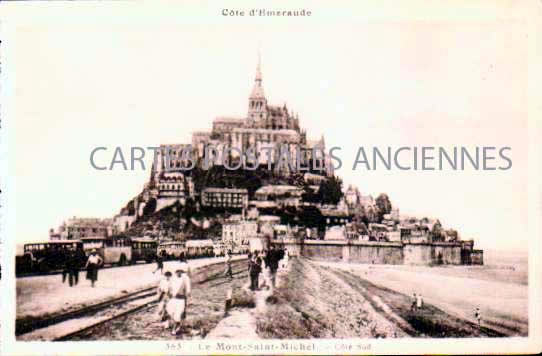 Cartes postales anciennes > CARTES POSTALES > carte postale ancienne > cartes-postales-ancienne.com Normandie Manche Le Mont Saint Michel