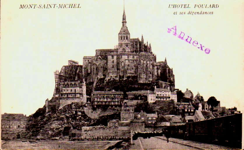 Cartes postales anciennes > CARTES POSTALES > carte postale ancienne > cartes-postales-ancienne.com Hotel restaurant Le Mont Saint Michel