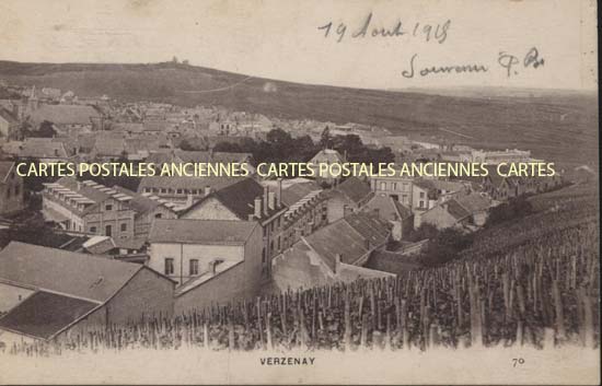 Cartes postales anciennes > CARTES POSTALES > carte postale ancienne > cartes-postales-ancienne.com Grand est Marne Verzenay