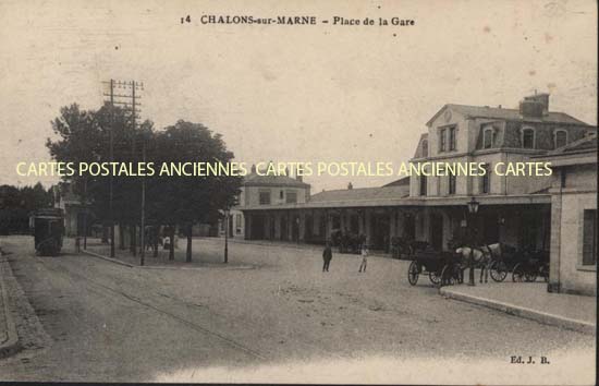 Cartes postales anciennes > CARTES POSTALES > carte postale ancienne > cartes-postales-ancienne.com Grand est Marne Chalons-en-Champagne