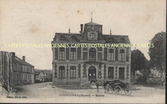 Cartes postales anciennes > CARTES POSTALES > carte postale ancienne > cartes-postales-ancienne.com Grand est Marne Courtisols