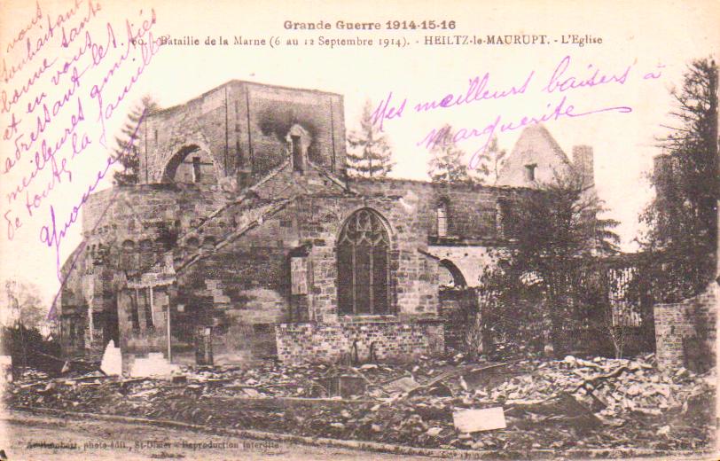 Cartes postales anciennes > CARTES POSTALES > carte postale ancienne > cartes-postales-ancienne.com Grand est Heiltz Le Maurupt