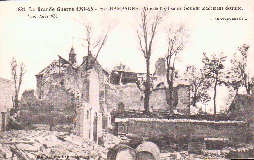 Cartes postales anciennes > CARTES POSTALES > carte postale ancienne > cartes-postales-ancienne.com Grand est Souain Perthes Les Hurlus