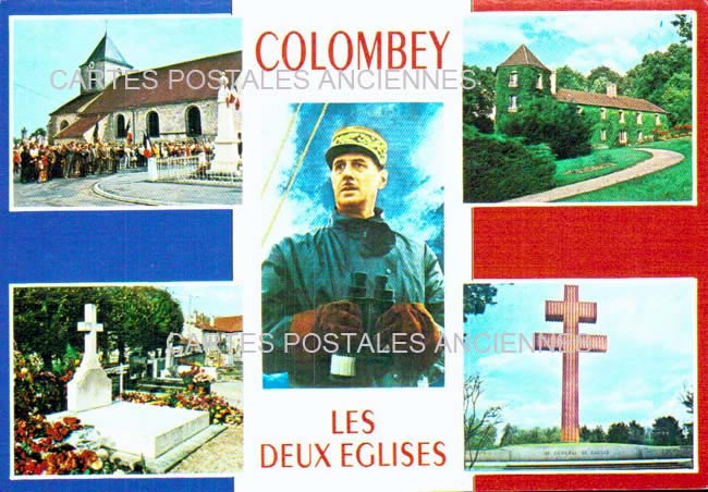 Cartes postales anciennes > CARTES POSTALES > carte postale ancienne > cartes-postales-ancienne.com Grand est Haute marne Colombey Les Deux Eglises