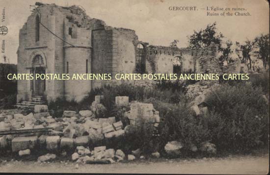 Cartes postales anciennes > CARTES POSTALES > carte postale ancienne > cartes-postales-ancienne.com Grand est Meuse Gercourt Et Drillancourt