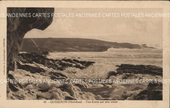Cartes postales anciennes > CARTES POSTALES > carte postale ancienne > cartes-postales-ancienne.com Bretagne Quiberon