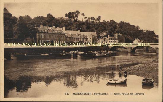 Cartes postales anciennes > CARTES POSTALES > carte postale ancienne > cartes-postales-ancienne.com Bretagne Hennebont