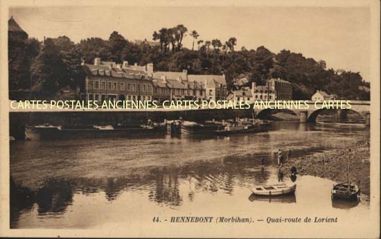 Cartes postales anciennes > CARTES POSTALES > carte postale ancienne > cartes-postales-ancienne.com Bretagne Morbihan Hennebont