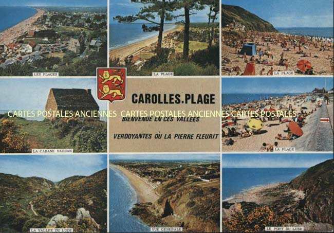 Cartes postales anciennes > CARTES POSTALES > carte postale ancienne > cartes-postales-ancienne.com Normandie Manche Carolles