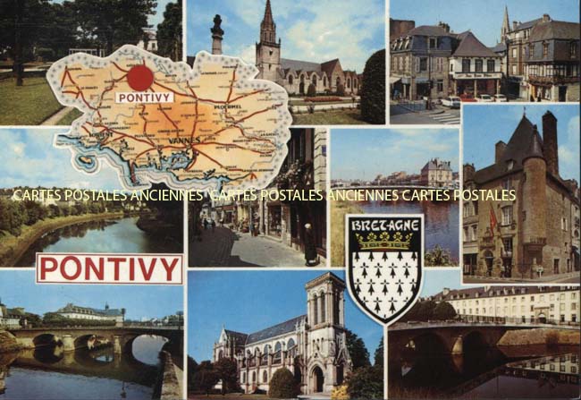 Cartes postales anciennes > CARTES POSTALES > carte postale ancienne > cartes-postales-ancienne.com Bretagne Morbihan Pontivy