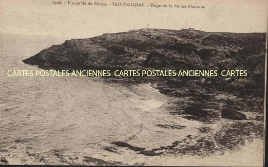 Cartes postales anciennes > CARTES POSTALES > carte postale ancienne > cartes-postales-ancienne.com Bretagne Saint Gildas De Rhuys