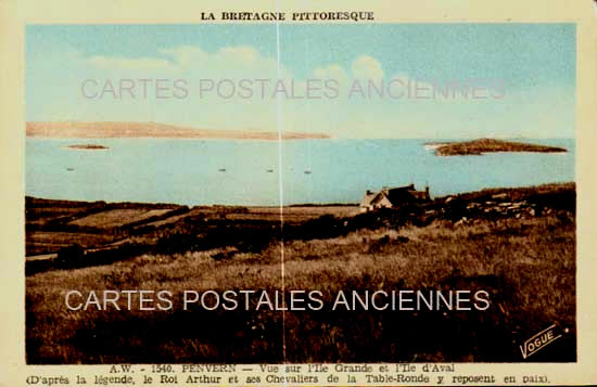 Cartes postales anciennes > CARTES POSTALES > carte postale ancienne > cartes-postales-ancienne.com Bretagne Persquen