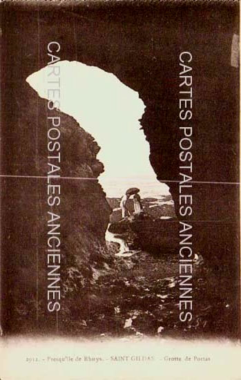 Cartes postales anciennes > CARTES POSTALES > carte postale ancienne > cartes-postales-ancienne.com Bretagne Saint Gildas De Rhuys