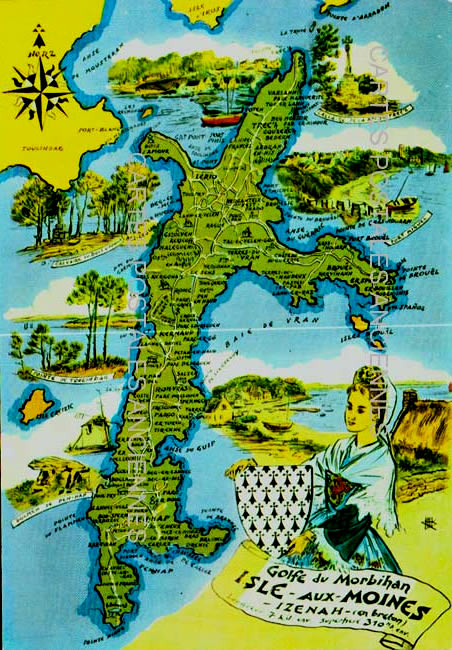 Cartes postales anciennes > CARTES POSTALES > carte postale ancienne > cartes-postales-ancienne.com Bretagne Ile Aux Moines