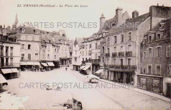 Cartes postales anciennes > CARTES POSTALES > carte postale ancienne > cartes-postales-ancienne.com Bretagne Morbihan Vannes