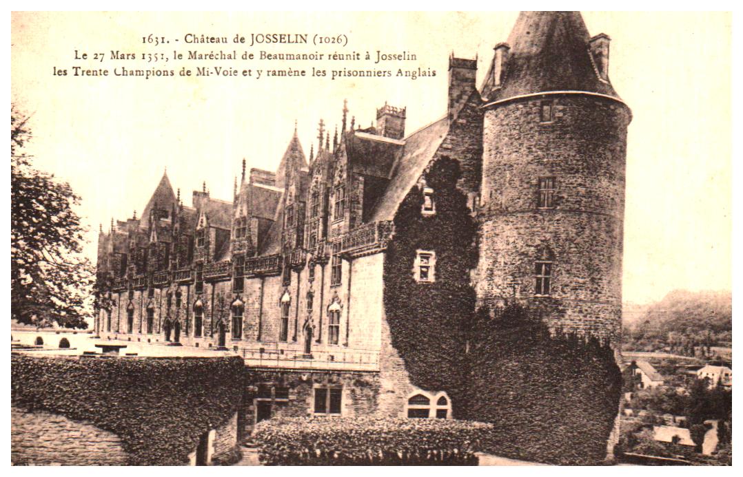 Cartes postales anciennes > CARTES POSTALES > carte postale ancienne > cartes-postales-ancienne.com Bretagne Josselin