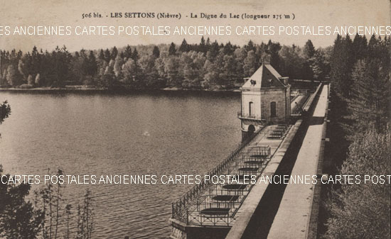 Cartes postales anciennes > CARTES POSTALES > carte postale ancienne > cartes-postales-ancienne.com Bourgogne franche comte Nievre Les Settons