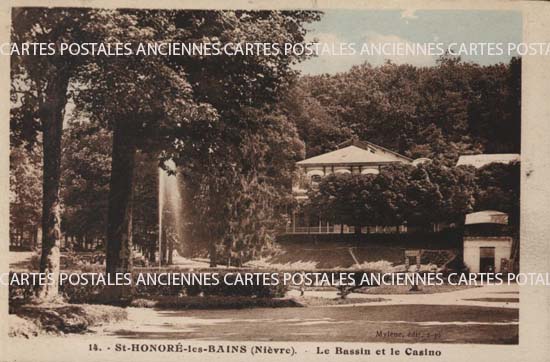 Cartes postales anciennes > CARTES POSTALES > carte postale ancienne > cartes-postales-ancienne.com Bourgogne franche comte Nievre Saint Honore Les Bains