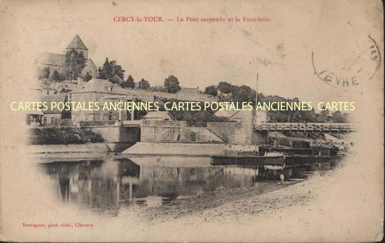 Cartes postales anciennes > CARTES POSTALES > carte postale ancienne > cartes-postales-ancienne.com Bourgogne franche comte Nievre Cercy La Tour