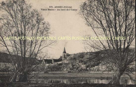 Cartes postales anciennes > CARTES POSTALES > carte postale ancienne > cartes-postales-ancienne.com Bourgogne franche comte Nievre Armes