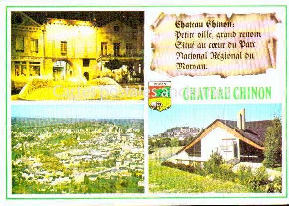 Cartes postales anciennes > CARTES POSTALES > carte postale ancienne > cartes-postales-ancienne.com Bourgogne franche comte Nievre Chateau Chinon Ville