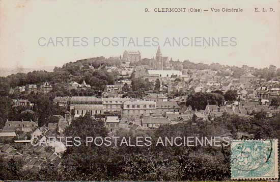 Cartes postales anciennes > CARTES POSTALES > carte postale ancienne > cartes-postales-ancienne.com Oise  Clermont