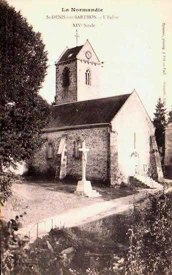 Cartes postales anciennes > CARTES POSTALES > carte postale ancienne > cartes-postales-ancienne.com Normandie Orne Saint Denis Sur Sarthon