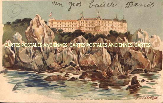 Cartes postales anciennes > CARTES POSTALES > carte postale ancienne > cartes-postales-ancienne.com Alpes maritimes  Roquebrune Cap Martin