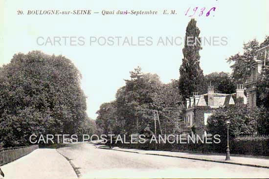 Cartes postales anciennes > CARTES POSTALES > carte postale ancienne > cartes-postales-ancienne.com Ile de france Hauts de seine Boulogne Billancourt
