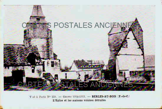Cartes postales anciennes > CARTES POSTALES > carte postale ancienne > cartes-postales-ancienne.com Hauts de france Pas de calais Berles Au Bois