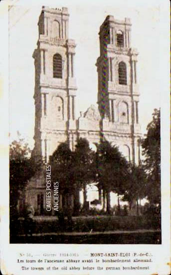 Cartes postales anciennes > CARTES POSTALES > carte postale ancienne > cartes-postales-ancienne.com Hauts de france Pas de calais Mont Saint Eloi