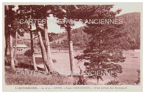 Cartes postales anciennes > CARTES POSTALES > carte postale ancienne > cartes-postales-ancienne.com Puy de dome  Chambon Sur Lac