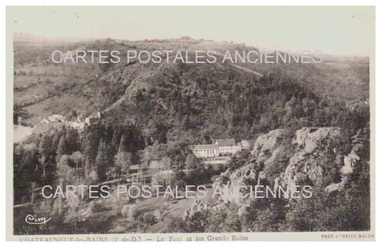 Cartes postales anciennes > CARTES POSTALES > carte postale ancienne > cartes-postales-ancienne.com Puy de dome  Chateauneuf Les Bains