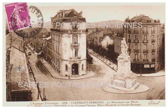 Cartes postales anciennes > CARTES POSTALES > carte postale ancienne > cartes-postales-ancienne.com Puy de dome  Clermont Ferrand