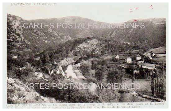 Cartes postales anciennes > CARTES POSTALES > carte postale ancienne > cartes-postales-ancienne.com Auvergne rhone alpes Puy de dome Chateauneuf Les Bains